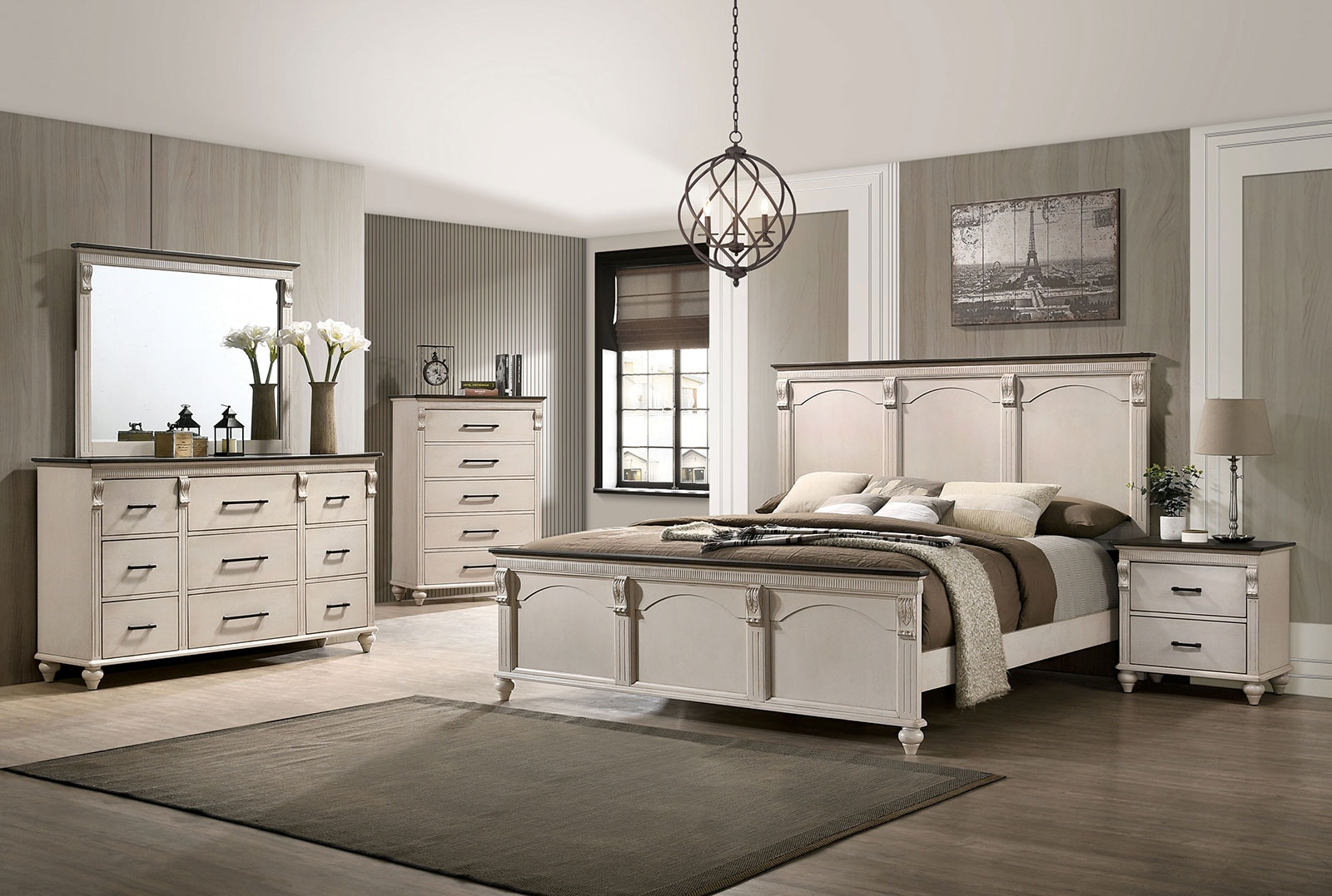  Queen Bed 1NS Dresser Mirror 