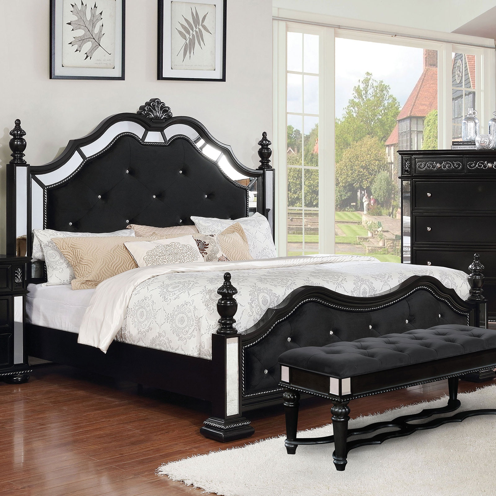 Cal king bed 2024 frame set