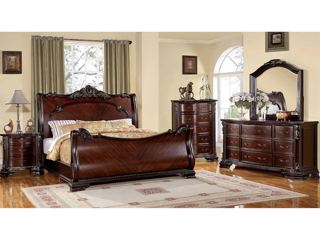 Furniture of America Bedroom 4 Pc. Queen Bedroom Set CM7277Q-4PC ...