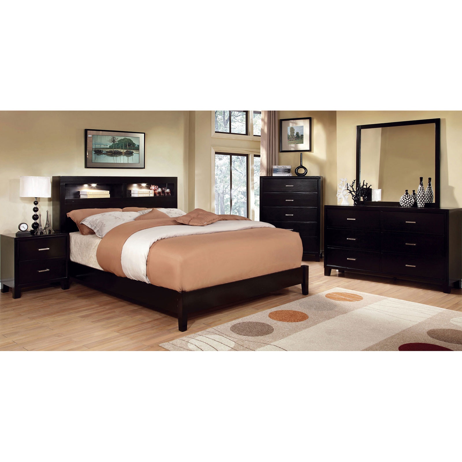 Furniture Of America 5 Pc Queen Bedroom Set With Chest Cm7290ex Q 5pc Chest Z R Furniture