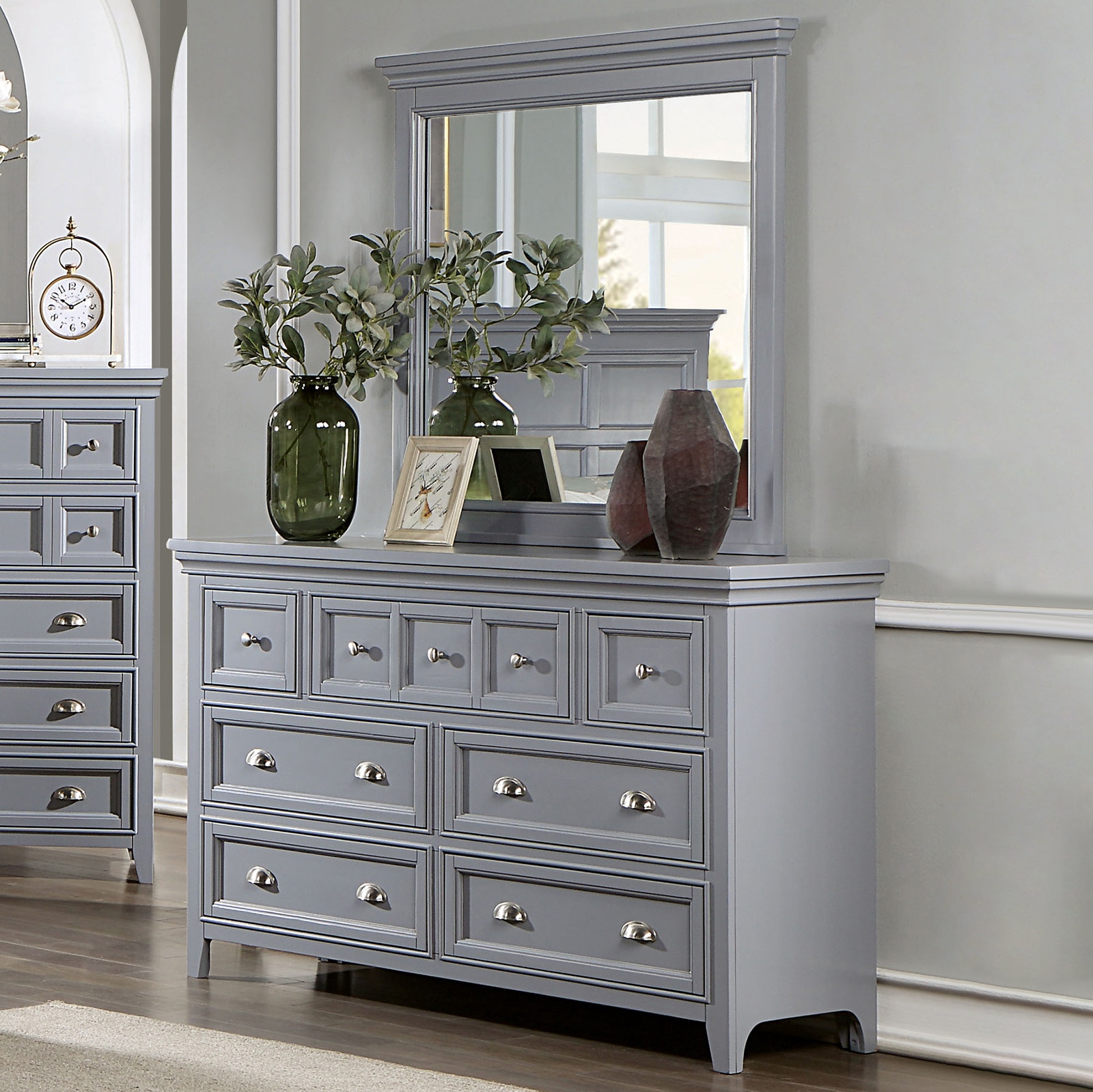 Furniture of America Bedroom Dresser, Gray CM7413GY-D - Furniture Market -  Austin, TX