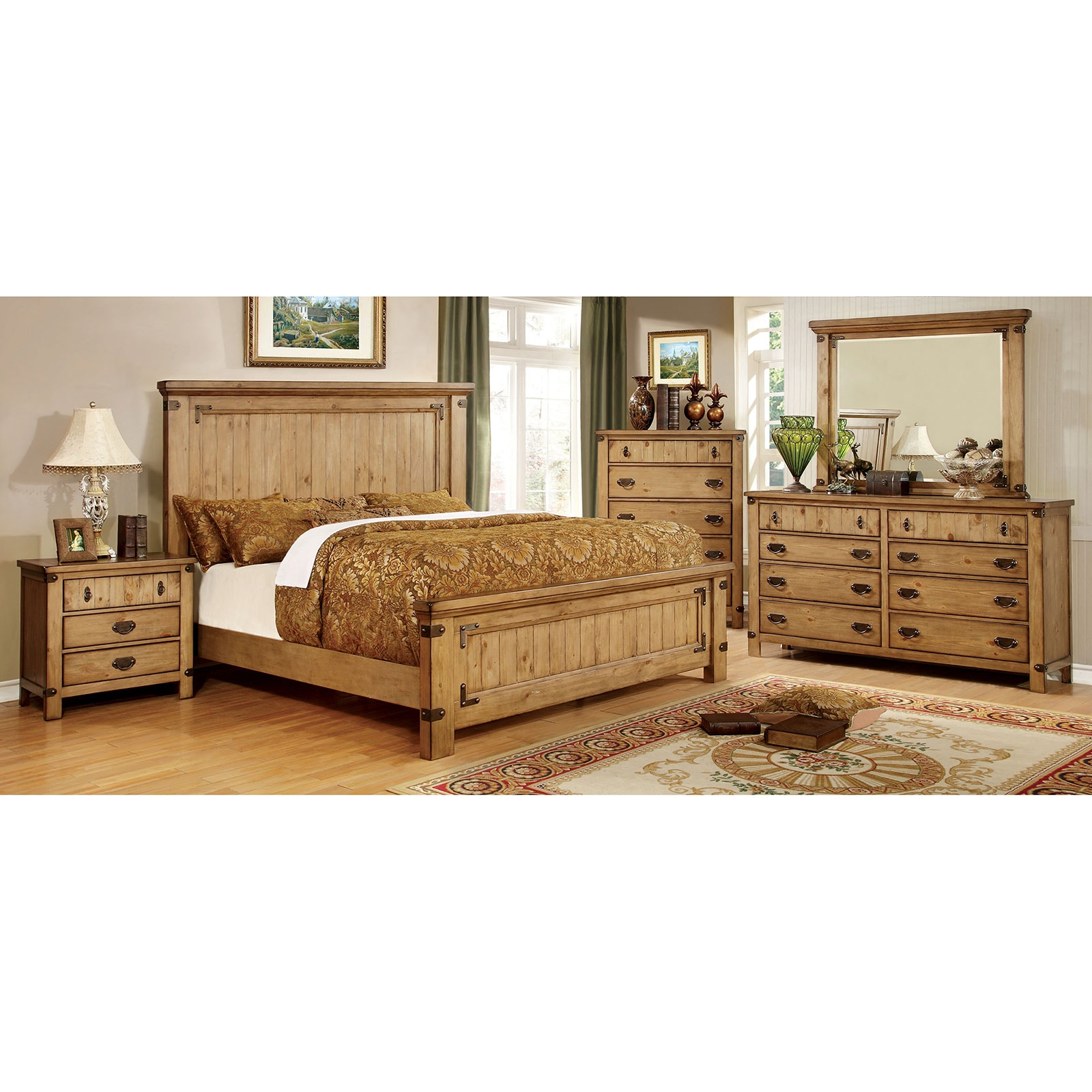 ランキングや新製品 America of Furniture Bedroom CM7449Q Set Bedroom Queen Pc. 4 その他
