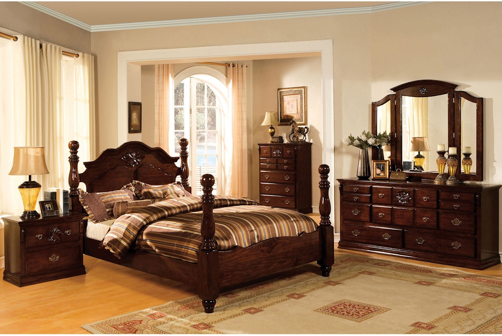 furniture of america bedroom cal.king bed cm7571ck-bed