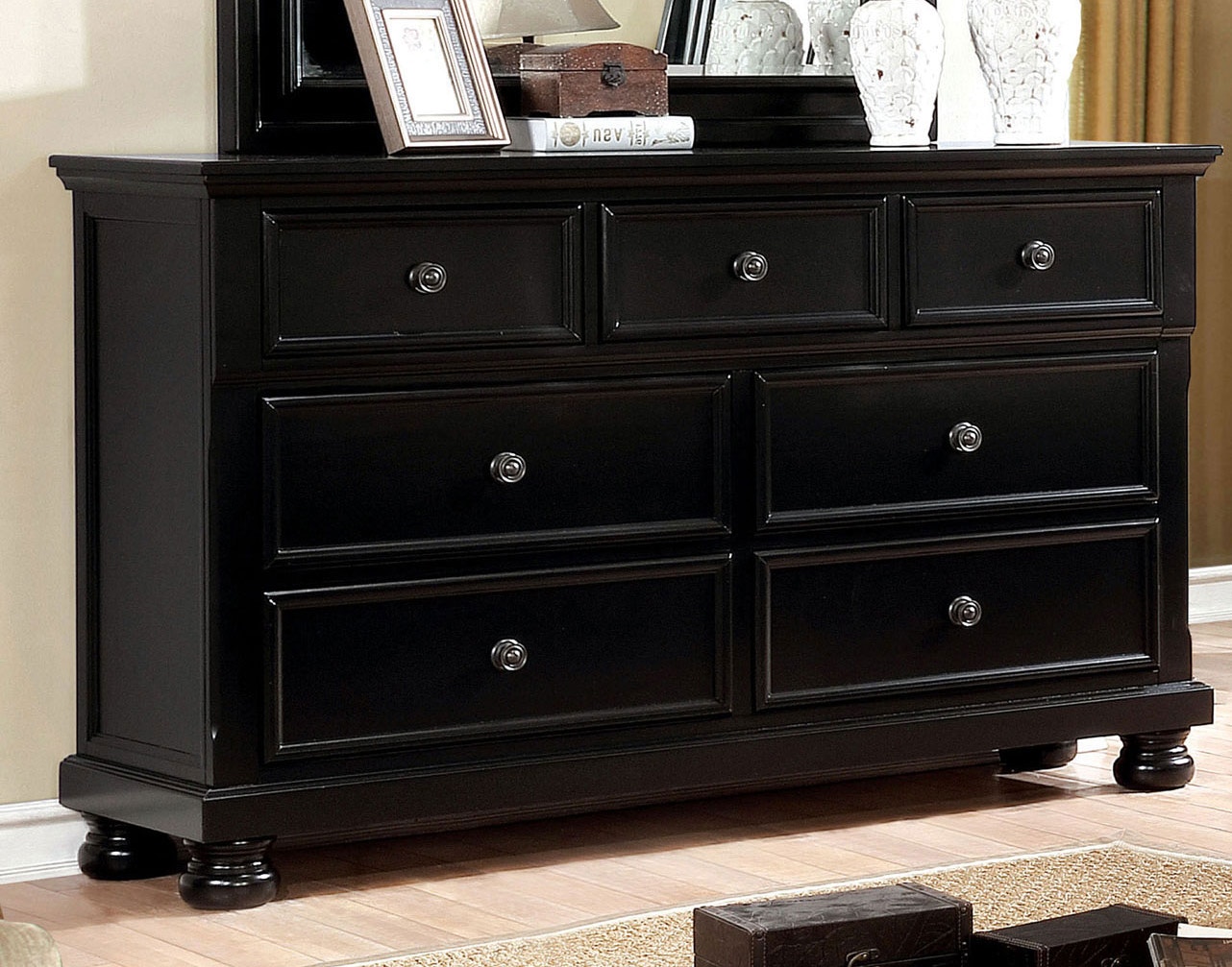 Furniture of America Bedroom Dresser CM7590BKD Anna's Home