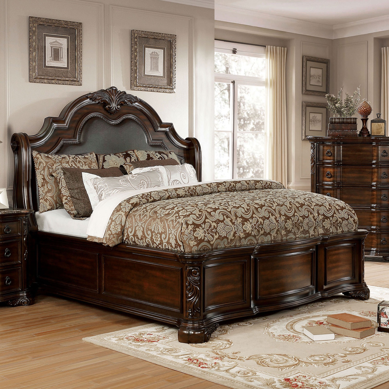 Furniture of america king bedroom outlet sets