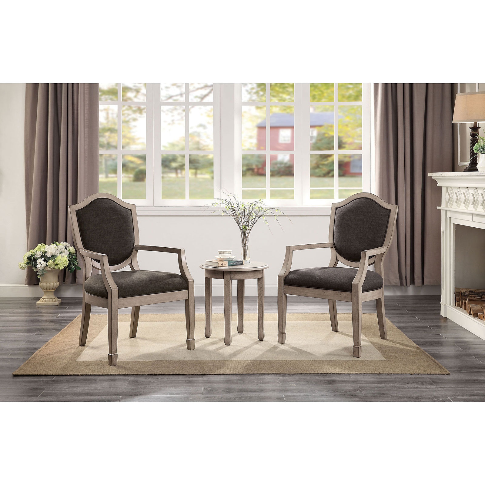 3 piece accent table and chair set