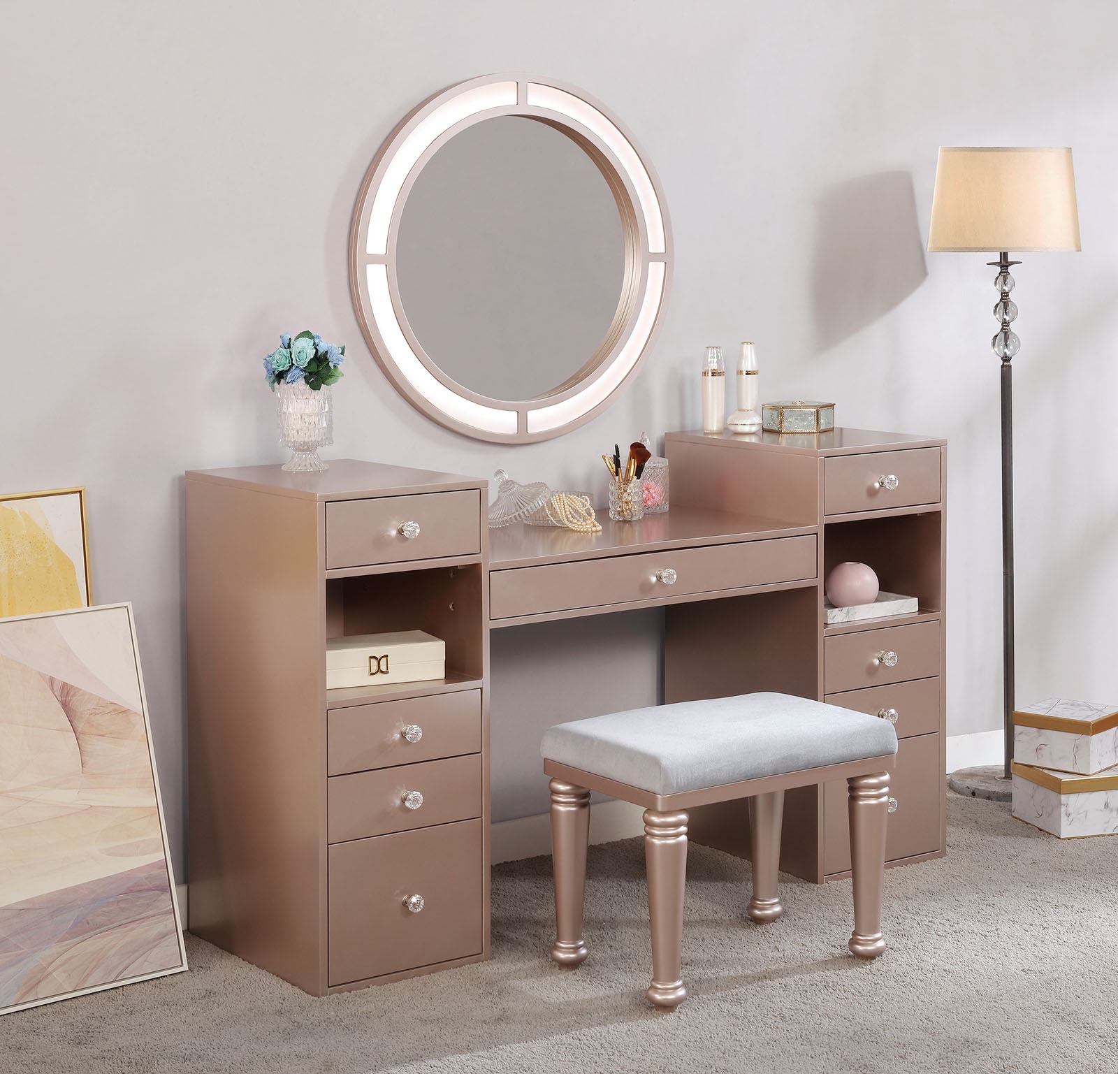 Furniture of America Vanity Set FOA-DK5683PK-PK