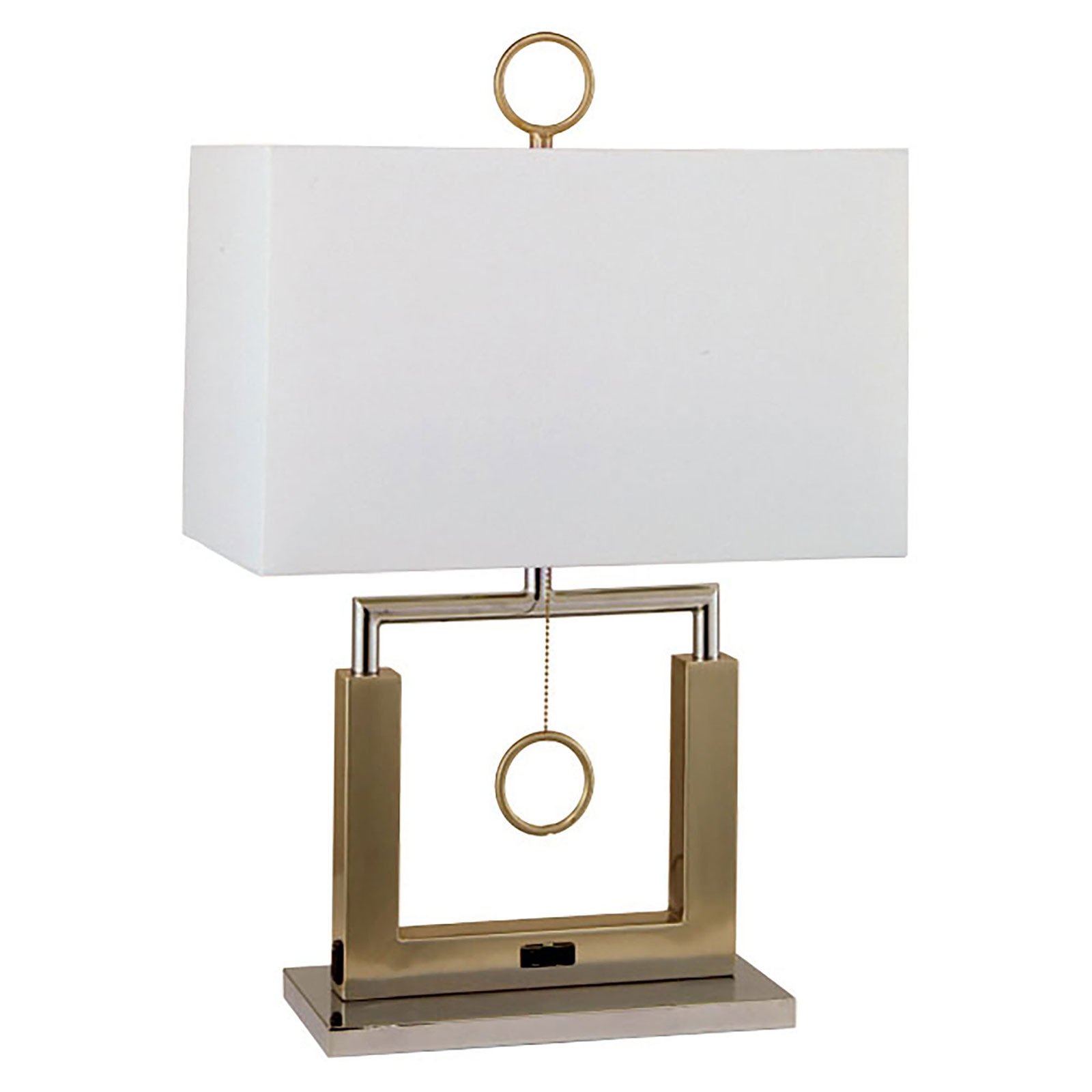 Furniture of America 17"H Steel Table Lamp L76297
