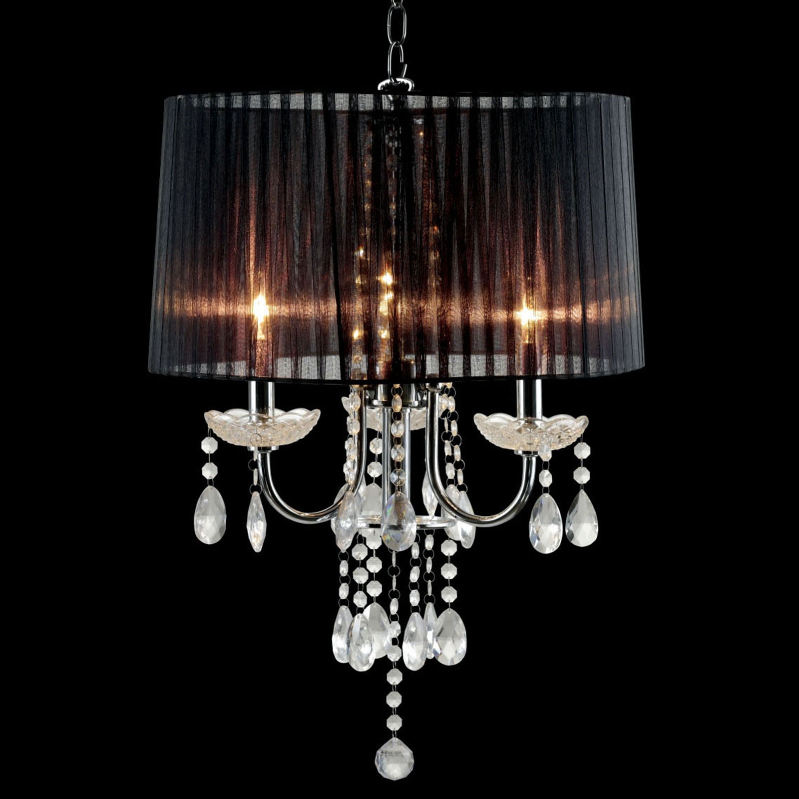 Furniture of America Ceiling Lamp L76733BK-H