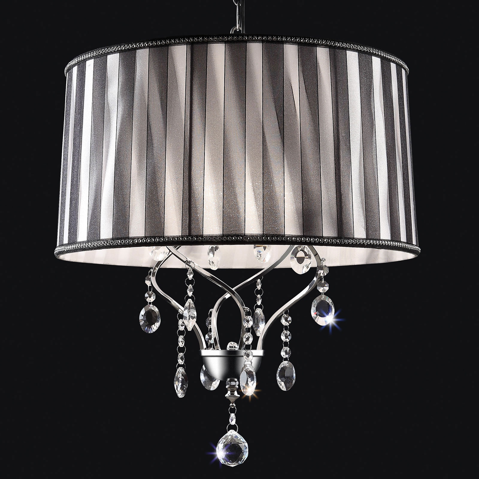 Furniture of America Ceiling Lamp, Hanging Crystal L95123H