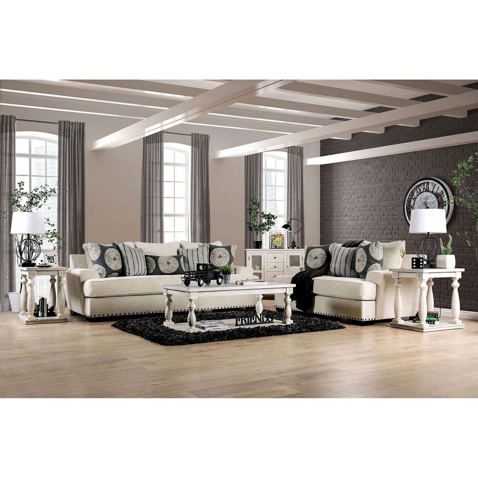 Furniture of America Sofa Loveseat 2 Pc. SM1283-2PC