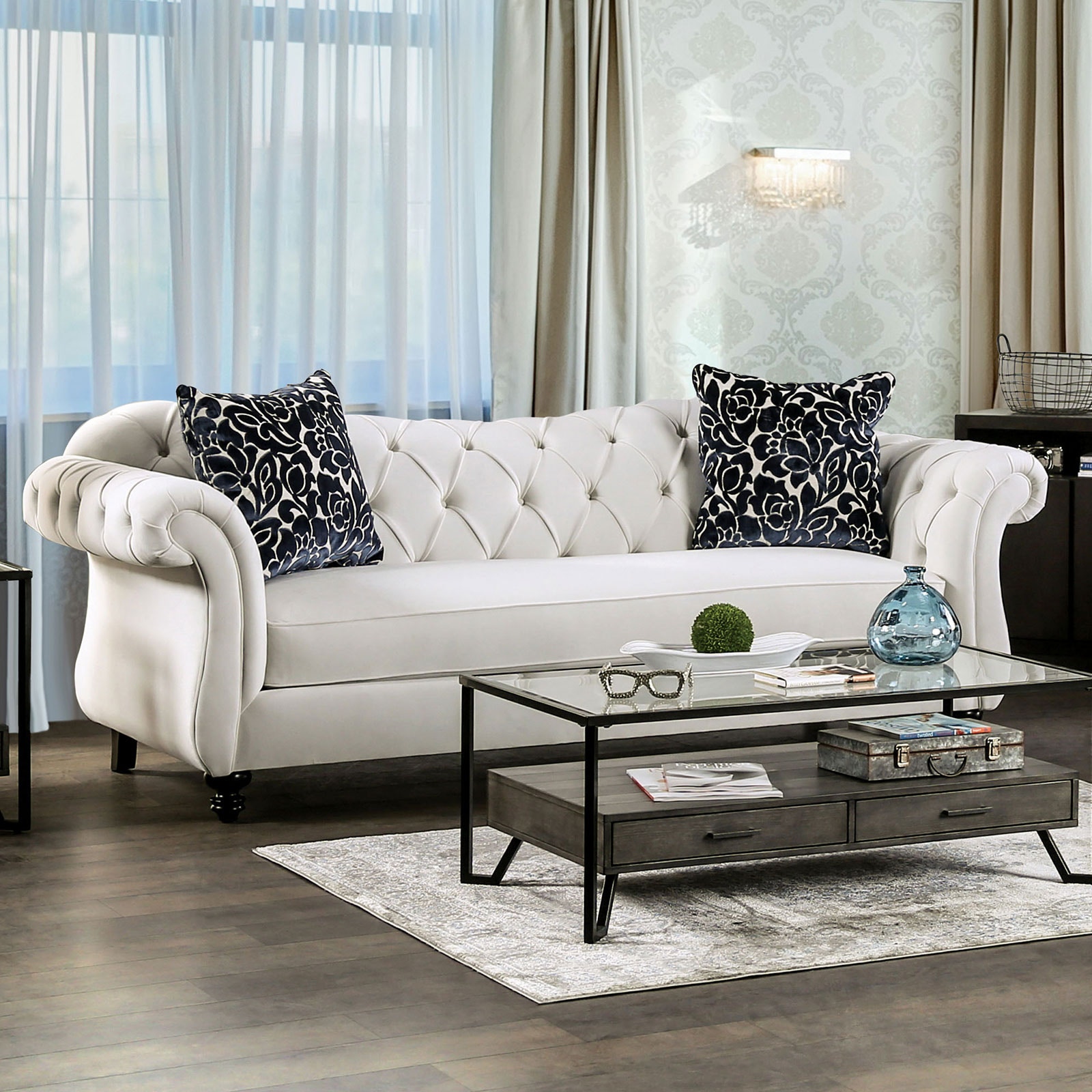 Furniture of America Living Room Sofa SM2228SF Anna's Home