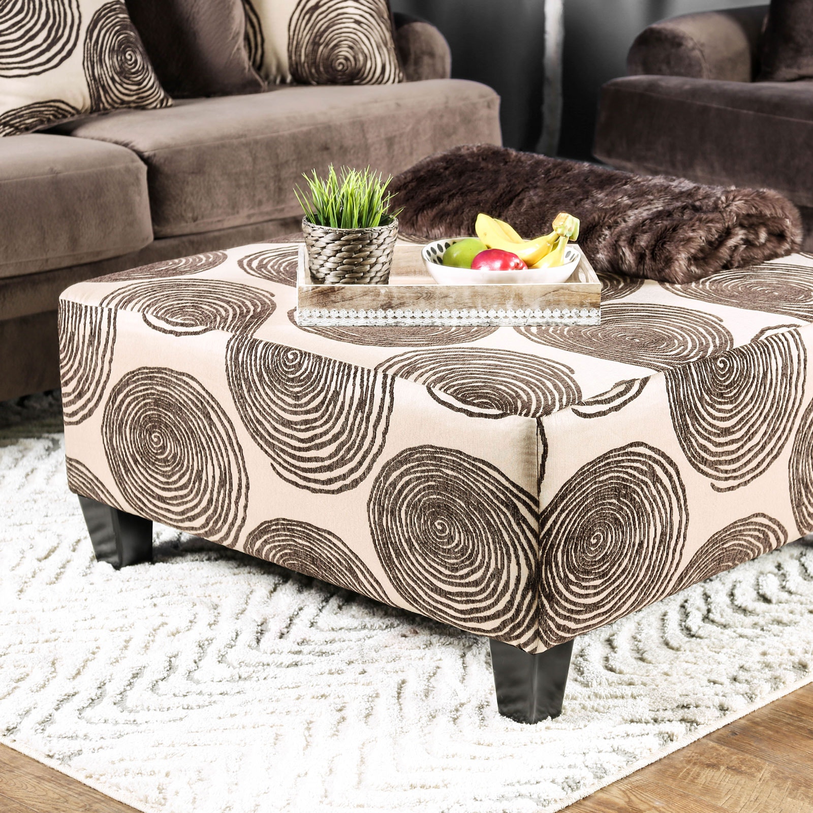 Big deals brown ottoman