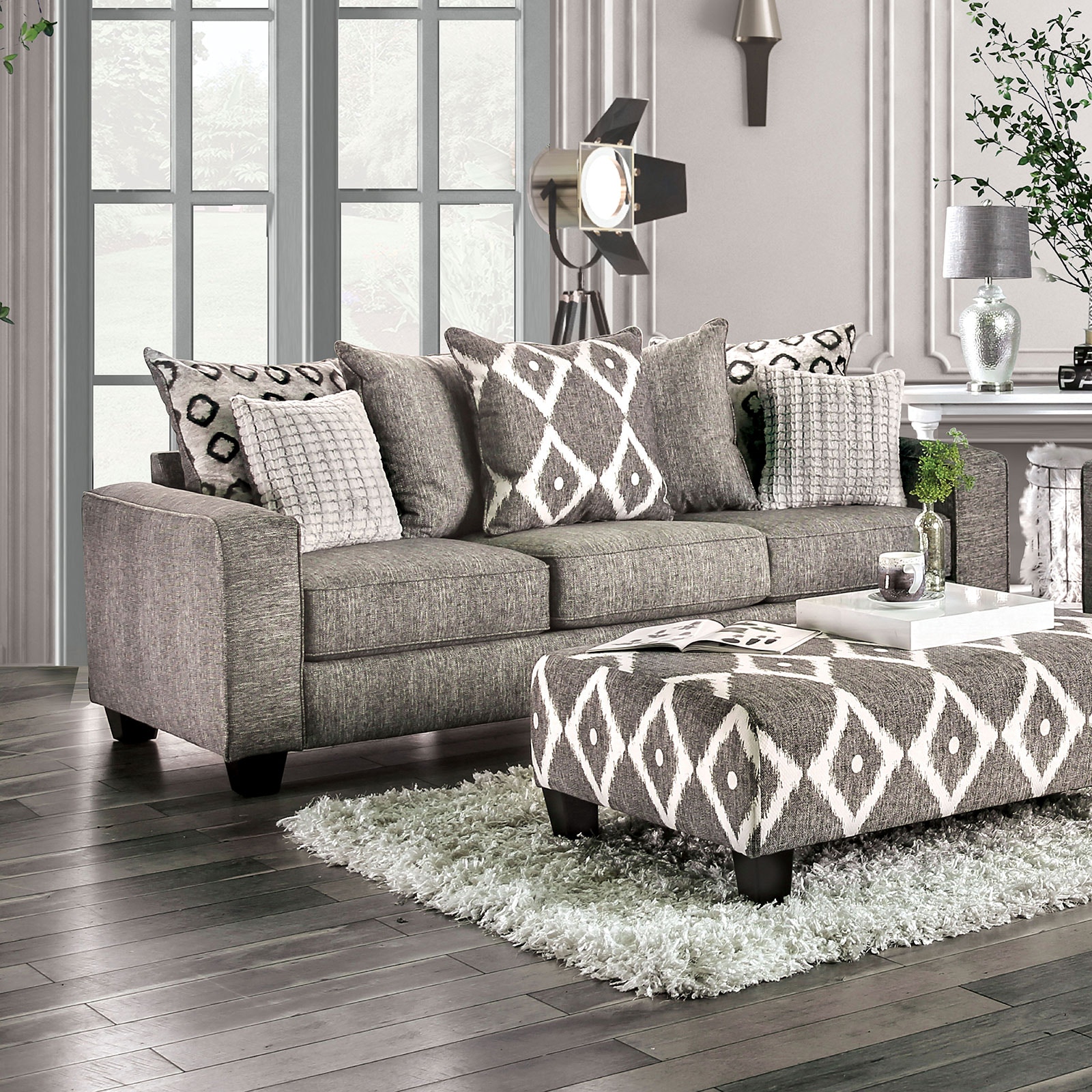 Gray sectional rooms on sale to go