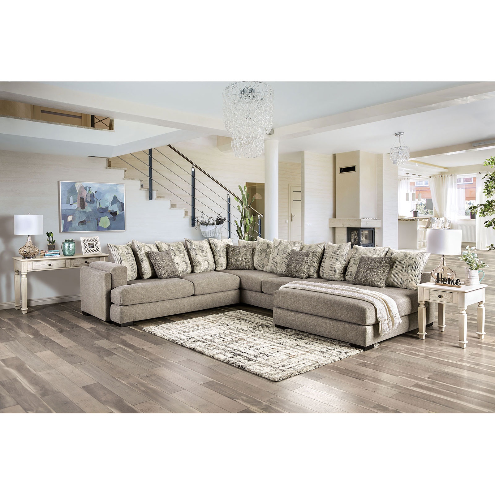 Oversized plush online sectional