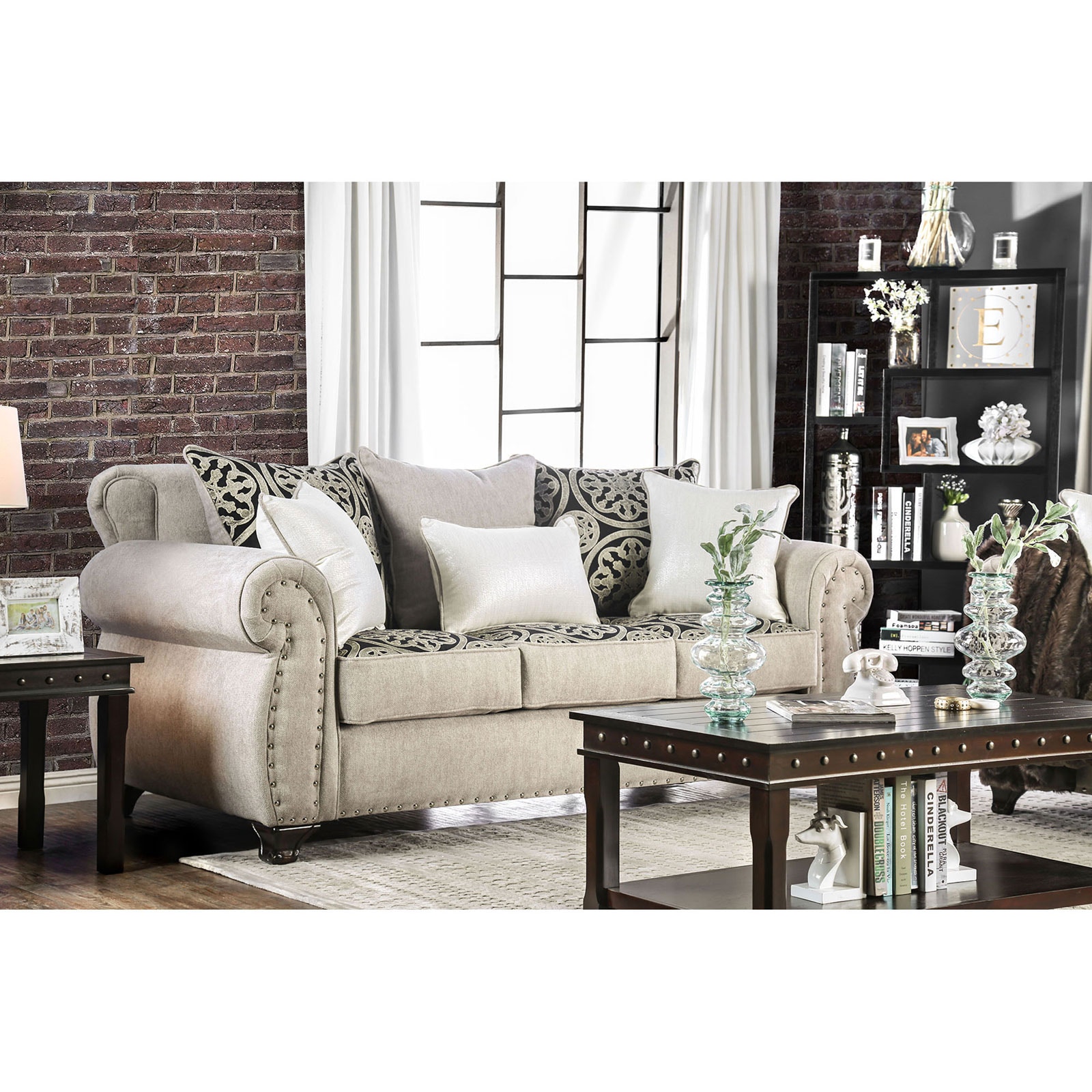 Furniture of America Living Room Sofa Loveseat 2 Pc. SM6152 2PC Furniture Market Austin TX