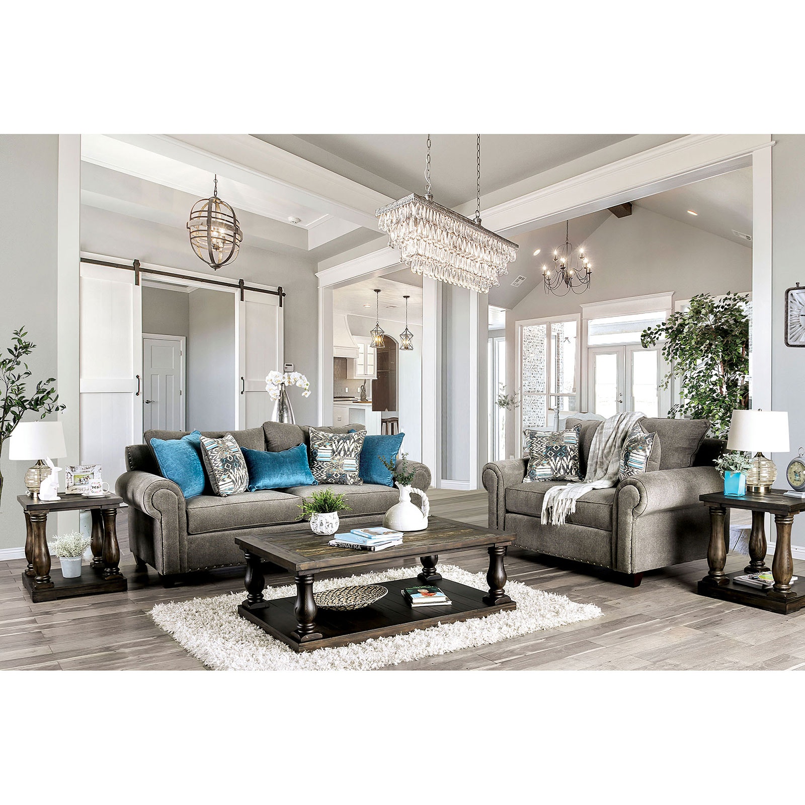 Furniture of America Sofa Loveseat 2 Pc. SM6155-2PC