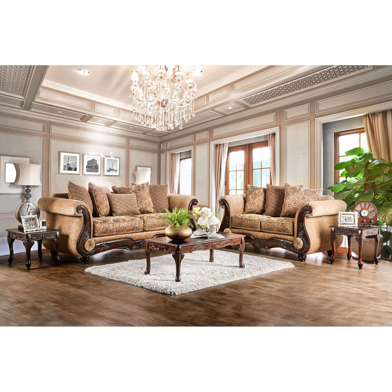 Furniture of America Living Room Sofa Love Seat SM64072PC Furniture