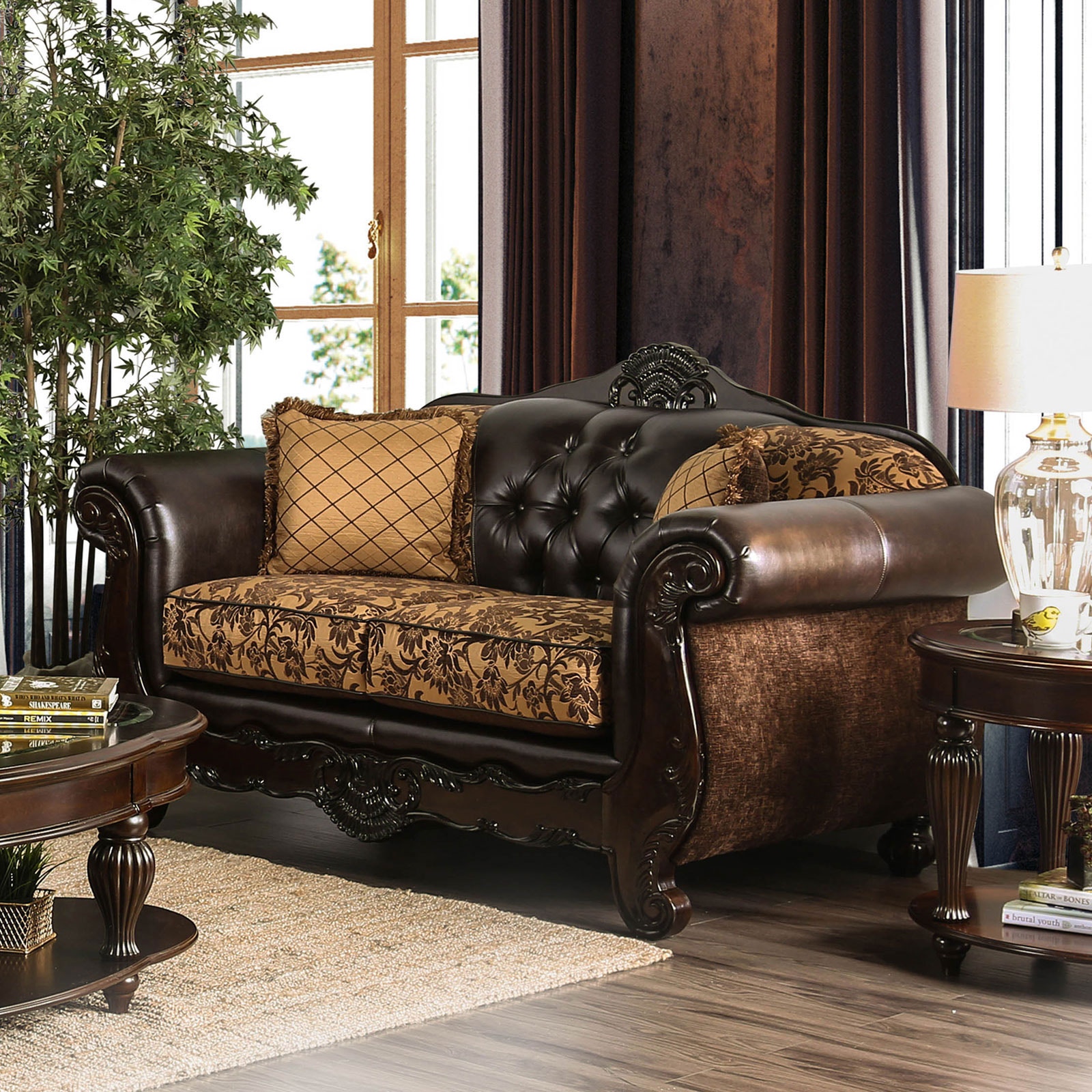 Furniture of America Living Room Loveseat SM6417-LV