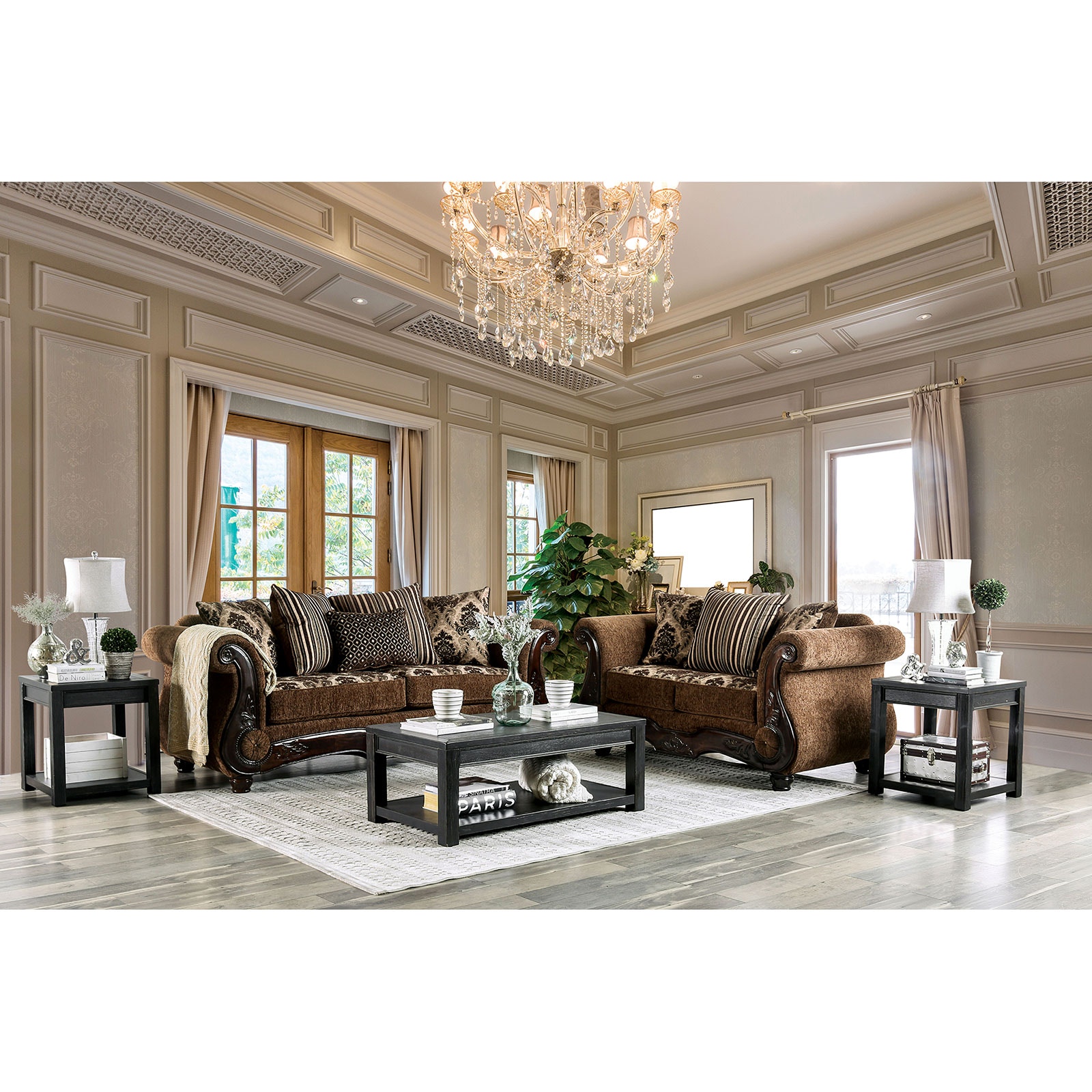 Furniture of America Sofa Loveseat 2 Pc. SM6430-2PC