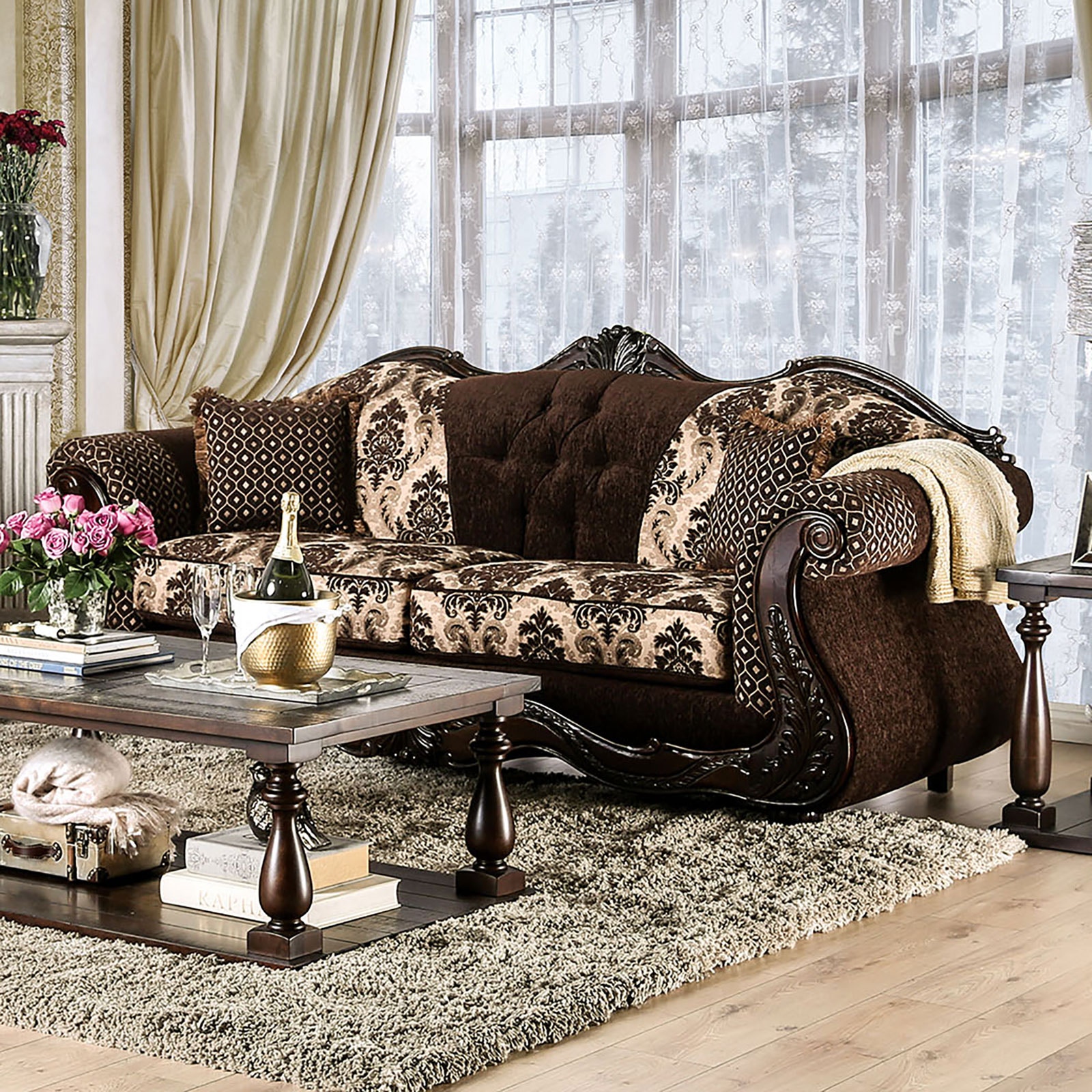 Furniture of America Living Room Sofa SM6431-SF - Furniture Market