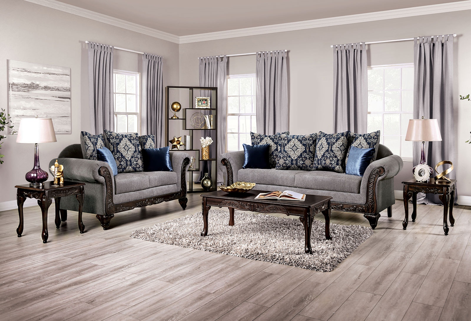Furniture of America Sofa Loveseat 2 Pc. SM7306-2PC