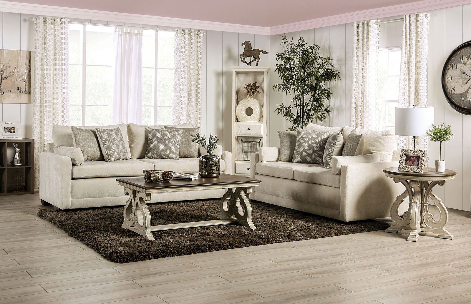 Furniture of America Sofa Loveseat 2 Pc. SM7753-2PC