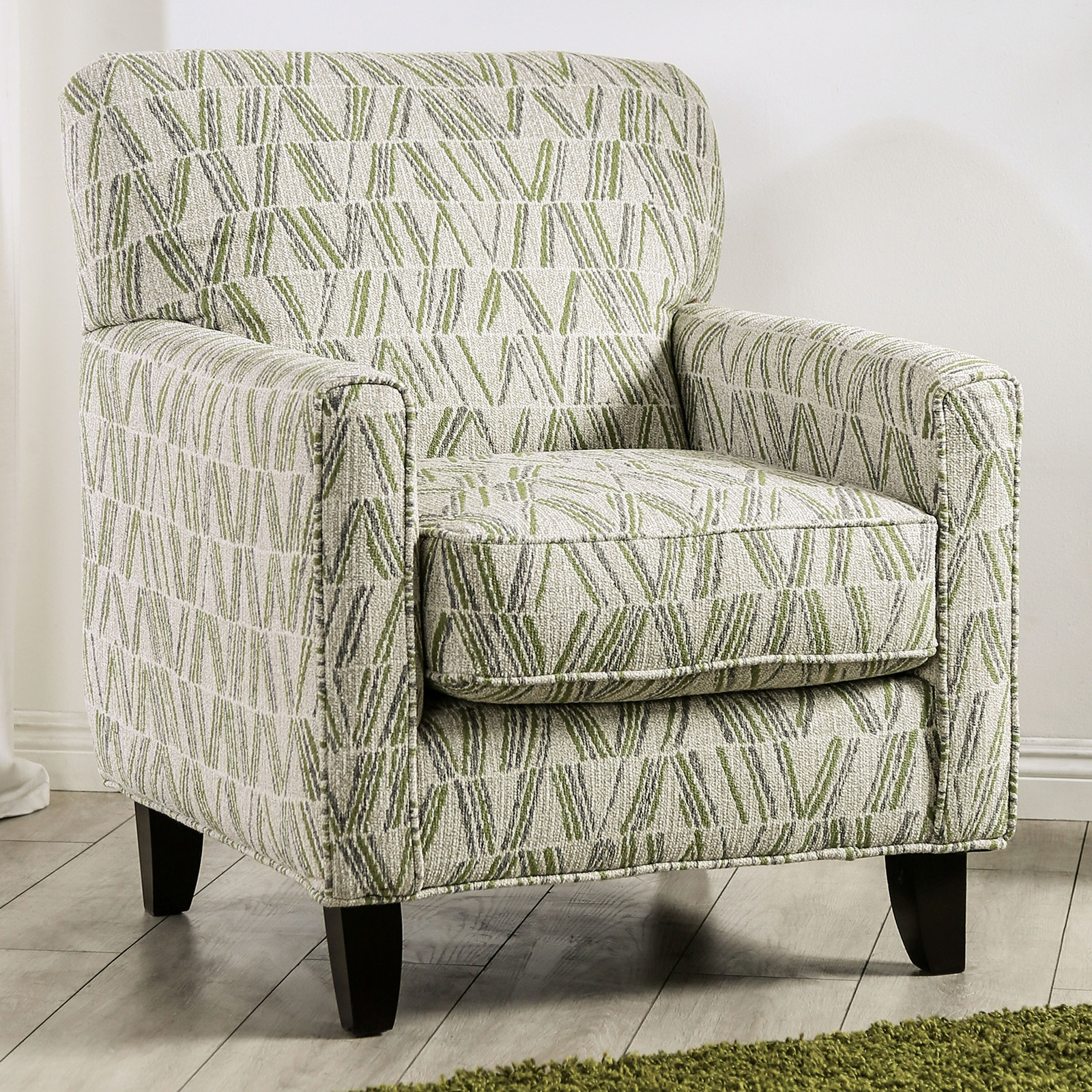  Accent Chair, V-Pattern 