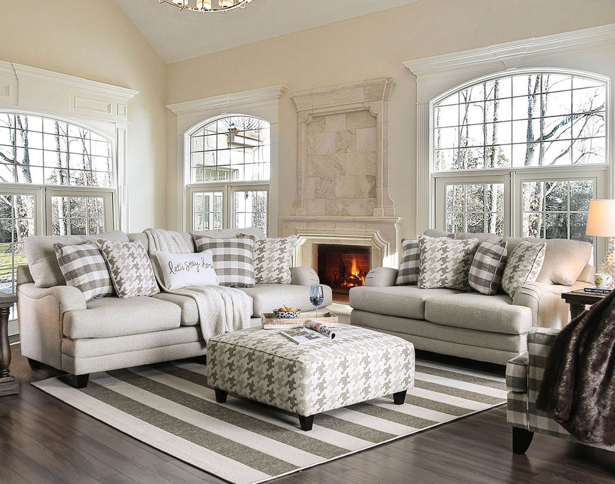 Basic wool living room set discount