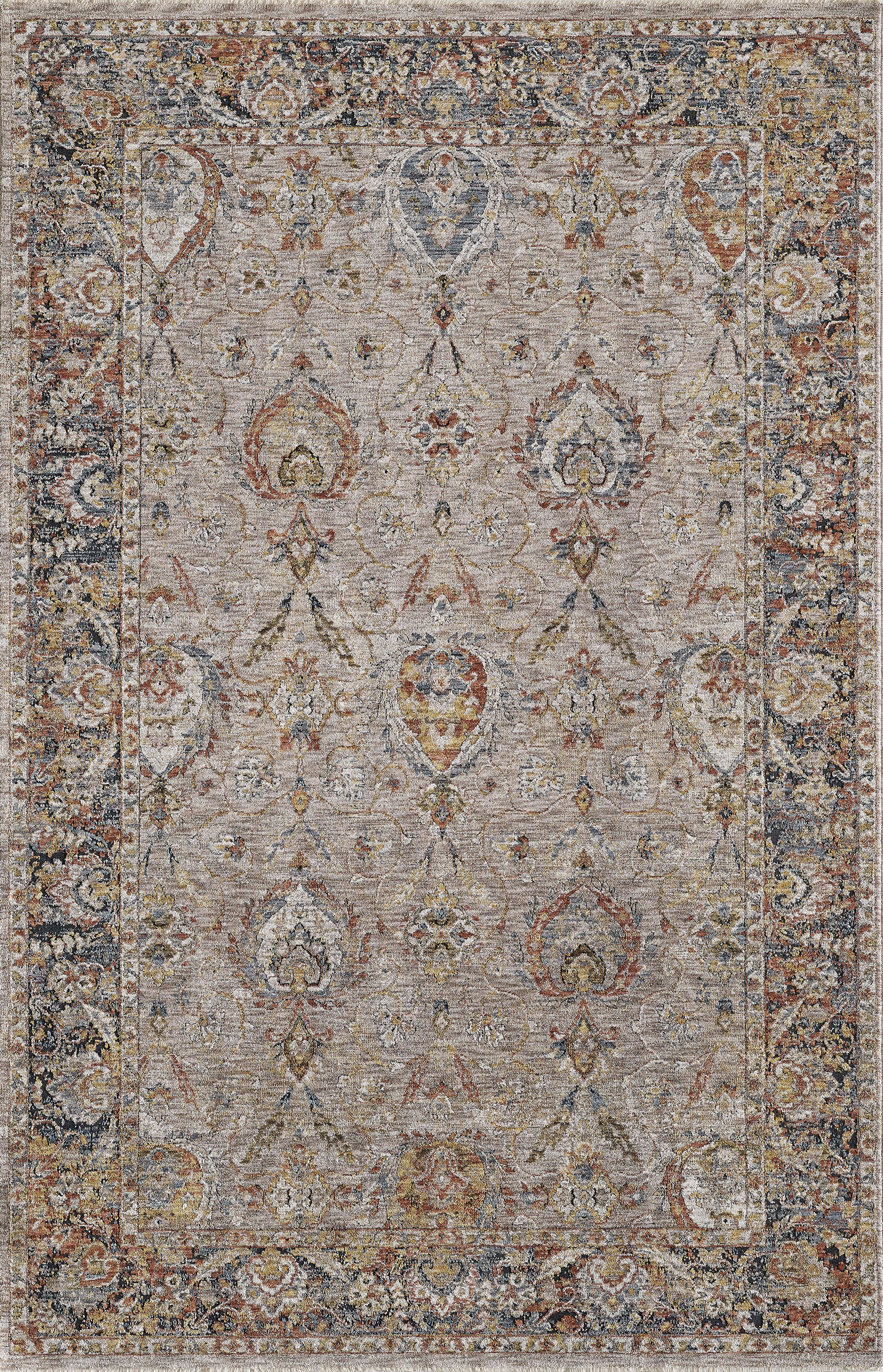 KAS Area Rugs Avani 8404 Taupe Courtney Machine Woven Performance Area ...