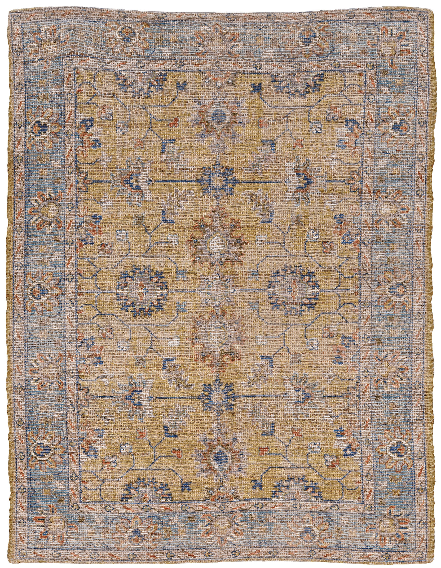 KAS Morris 2231 Gold/Lt. Blue Rug 2231