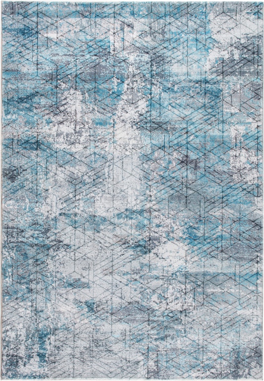 Checker Blue - Rectangle Large Rug