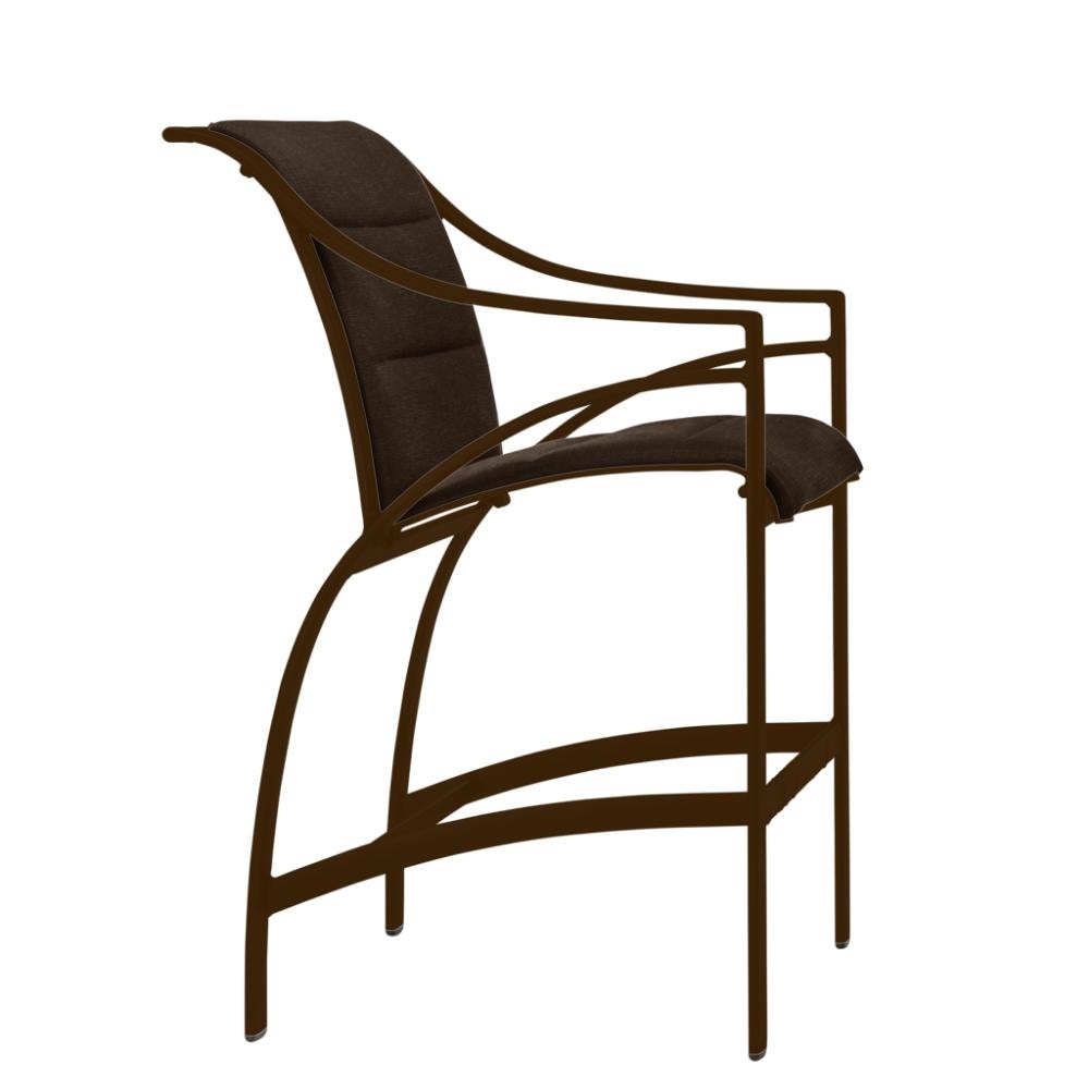 Brown Jordan Outdoor Furniture Padded Sling Bar Chair by Brown Jordan