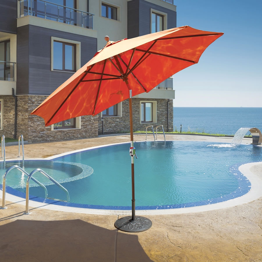 Teak-Wood-Market-9'-Rotational-Umbrella-by-Galtech-537