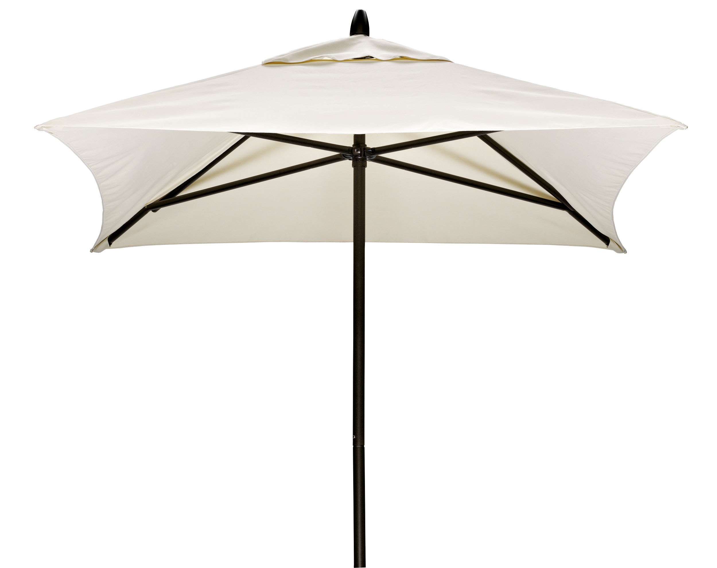 Outdoor Patio 6 Ft Square Powdercoat Aluminum Commercial Market Umbrella By Telescope 66