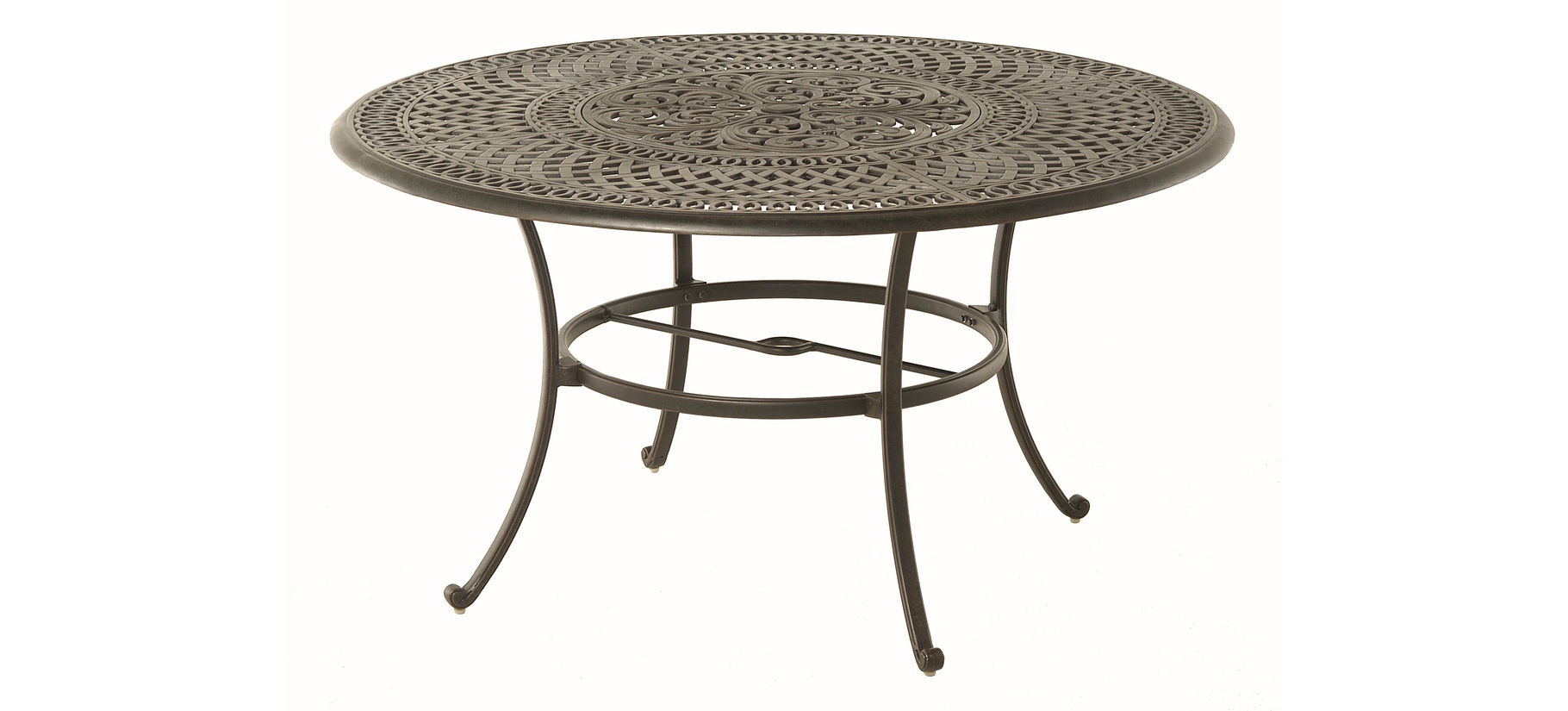 54" Round Inlaid Lazy Susan Dining Table by Hanamint 243084