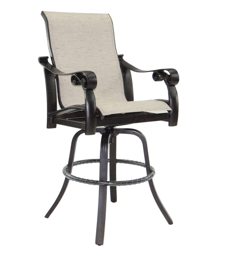 sling back bar height chairs