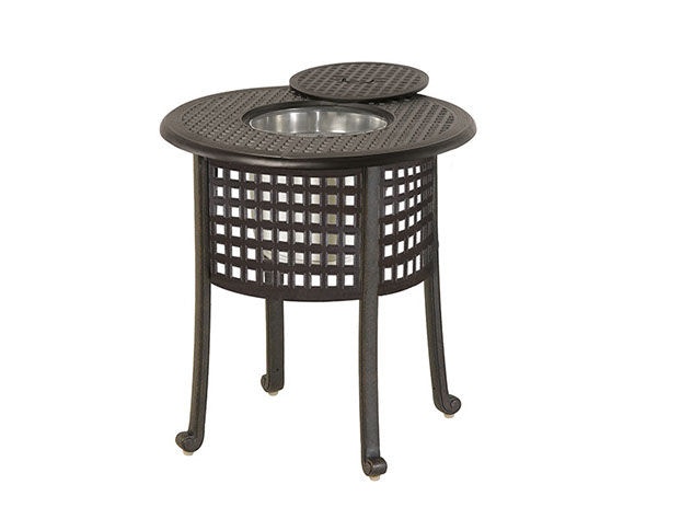 Outdoor Patio 20 Round Ice Bucket Side Table By Hanamint 703010 Patios Usa Usa Questions