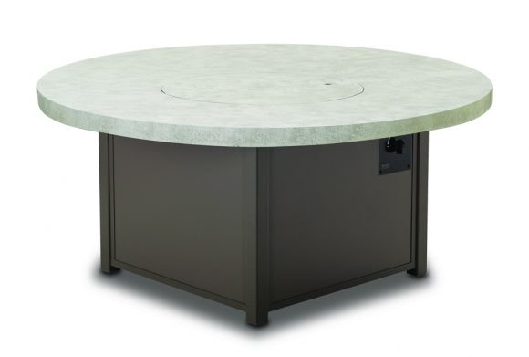 Outdoor Patio 48 Round Elements Top Fire Table By Telescope 2f8
