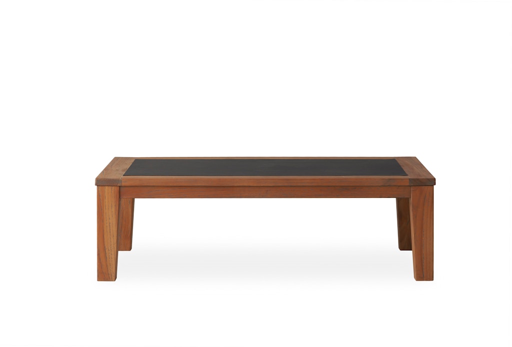 Rectangular Coffee Table W Faux Concrete Insert By Lloyd Flanders Rectangular Coffee Table W Faux Concrete Insert By Lloyd Flanders