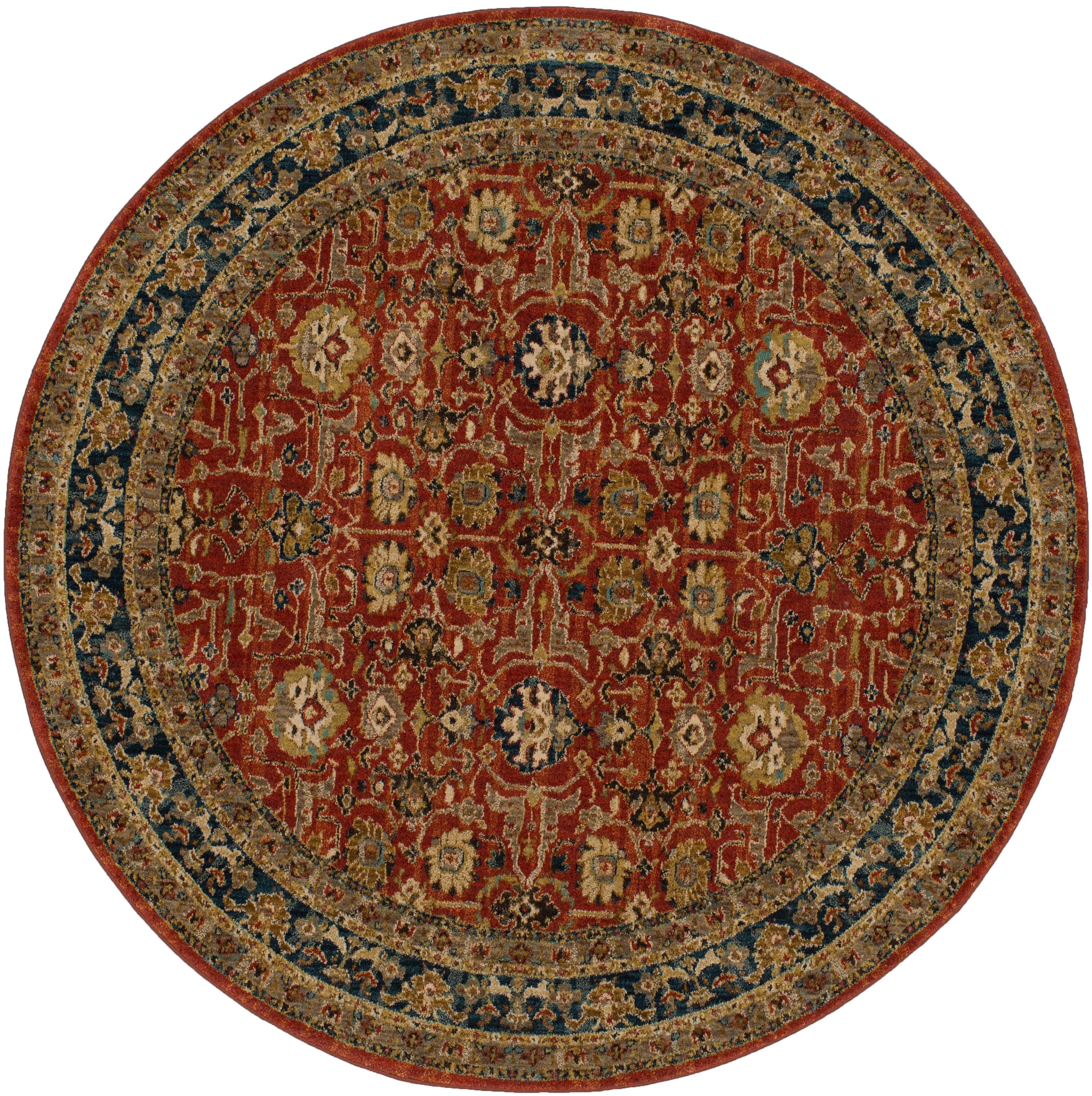 Karastan Area Rugs Spice Market Keralam Garnet 8'ROUND Round Rug 90936 ...