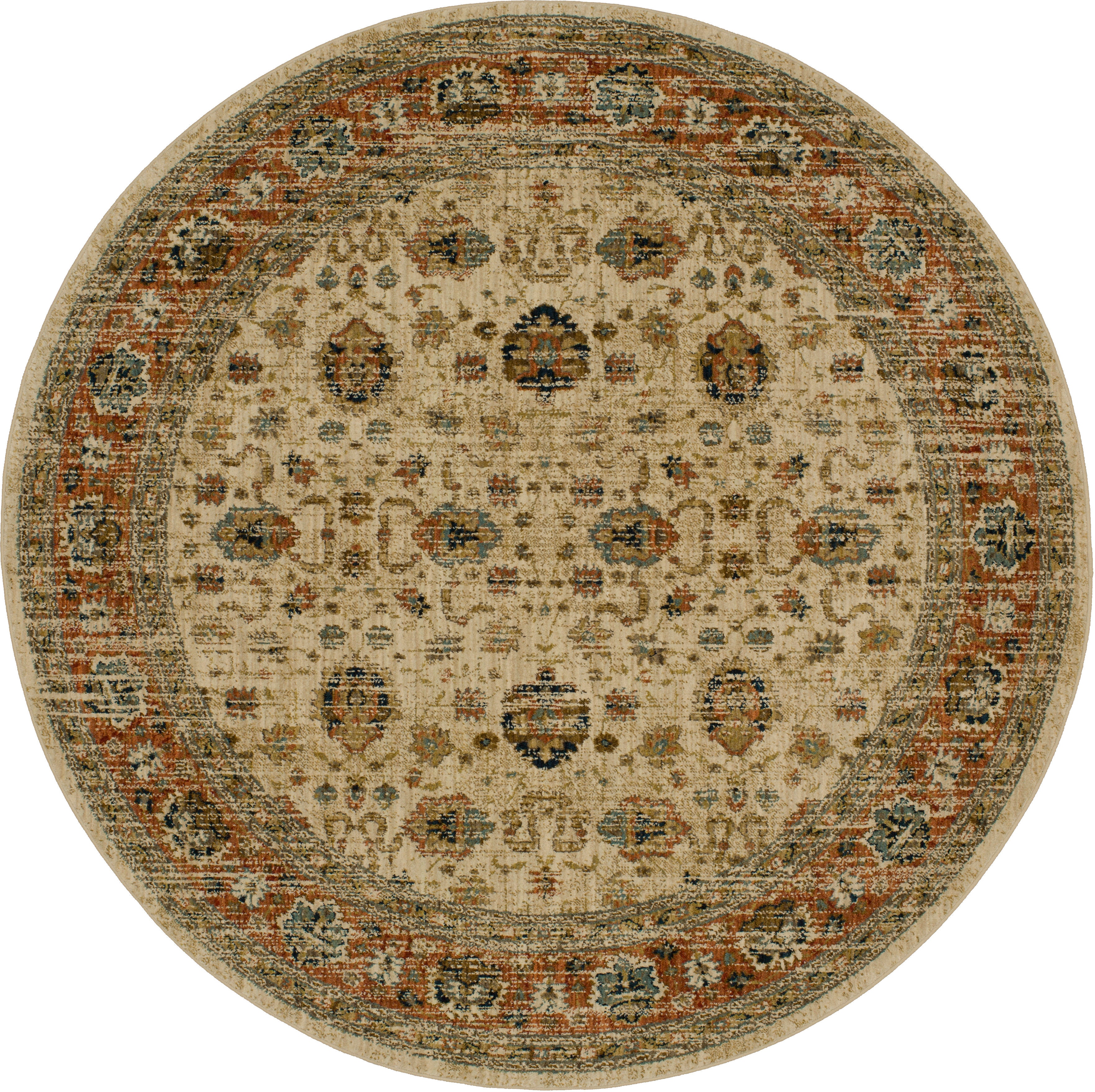 New Persian Rug 5x5 Feet Circle Shape Carpet Ivory Round Rugs - Household  Items, Facebook Marketplace