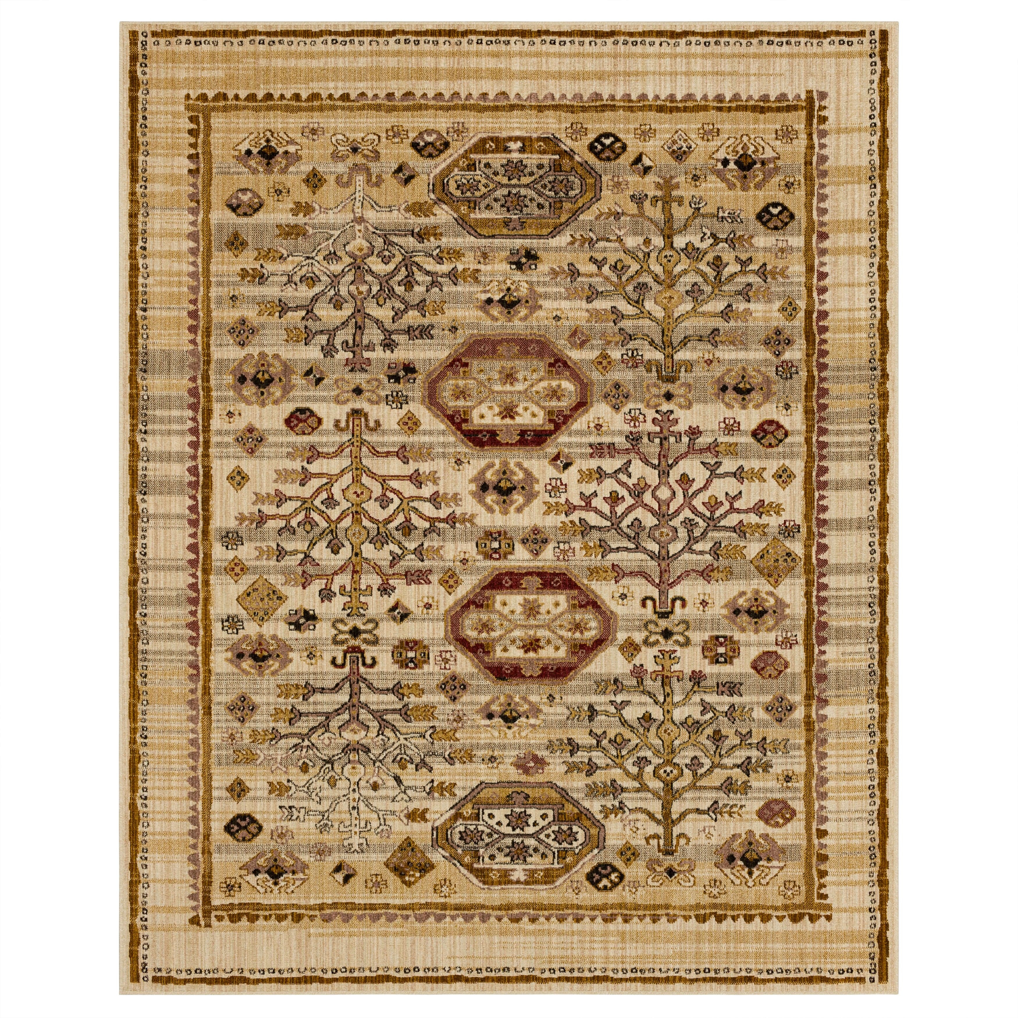 Karastan Area Rugs Bedouin Avazan Gold 5'3" x 7'10" Rectangle Rug 