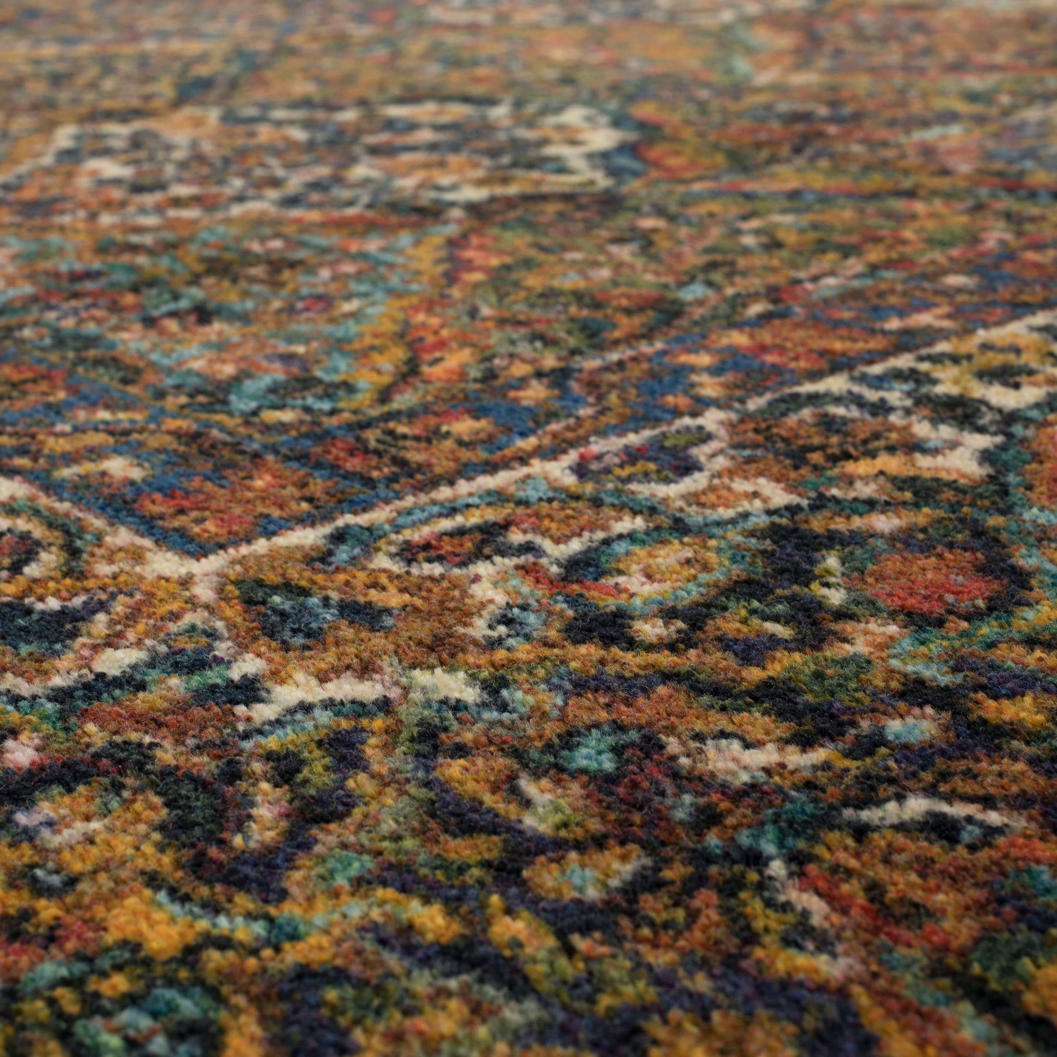 Karastan Hallway Runners Kaleidoscope Canterbury Red 2'6" x 10 