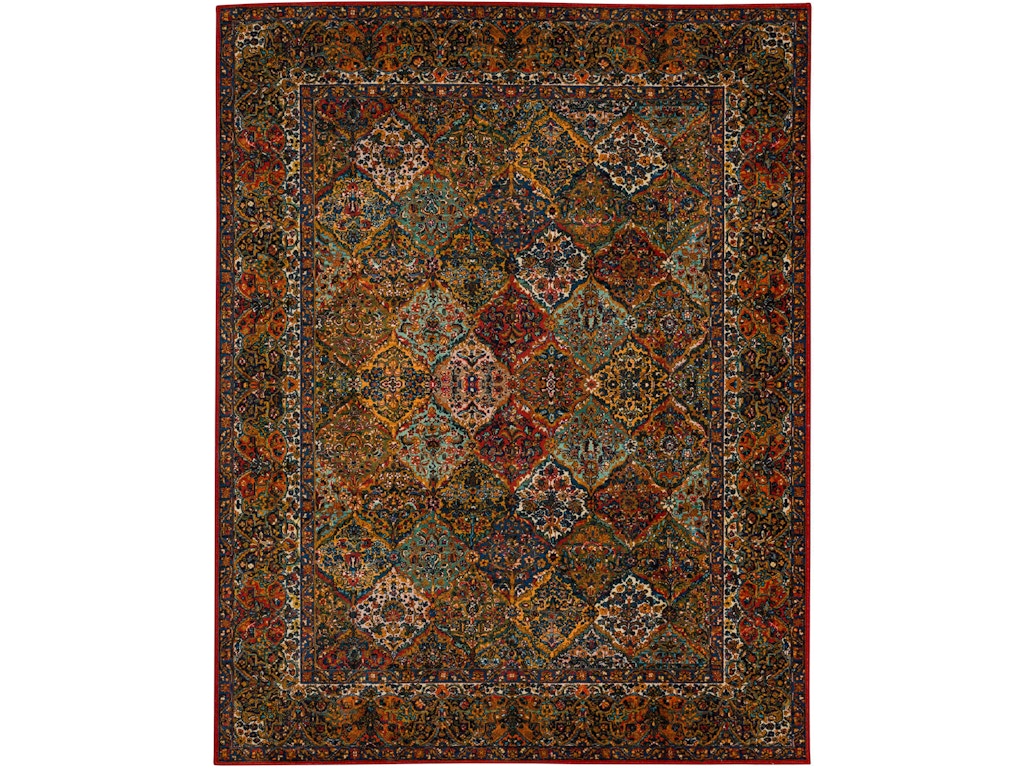 Karastan Area Rugs Kaleidoscope Canterbury Red 10' x 14' Rectangle