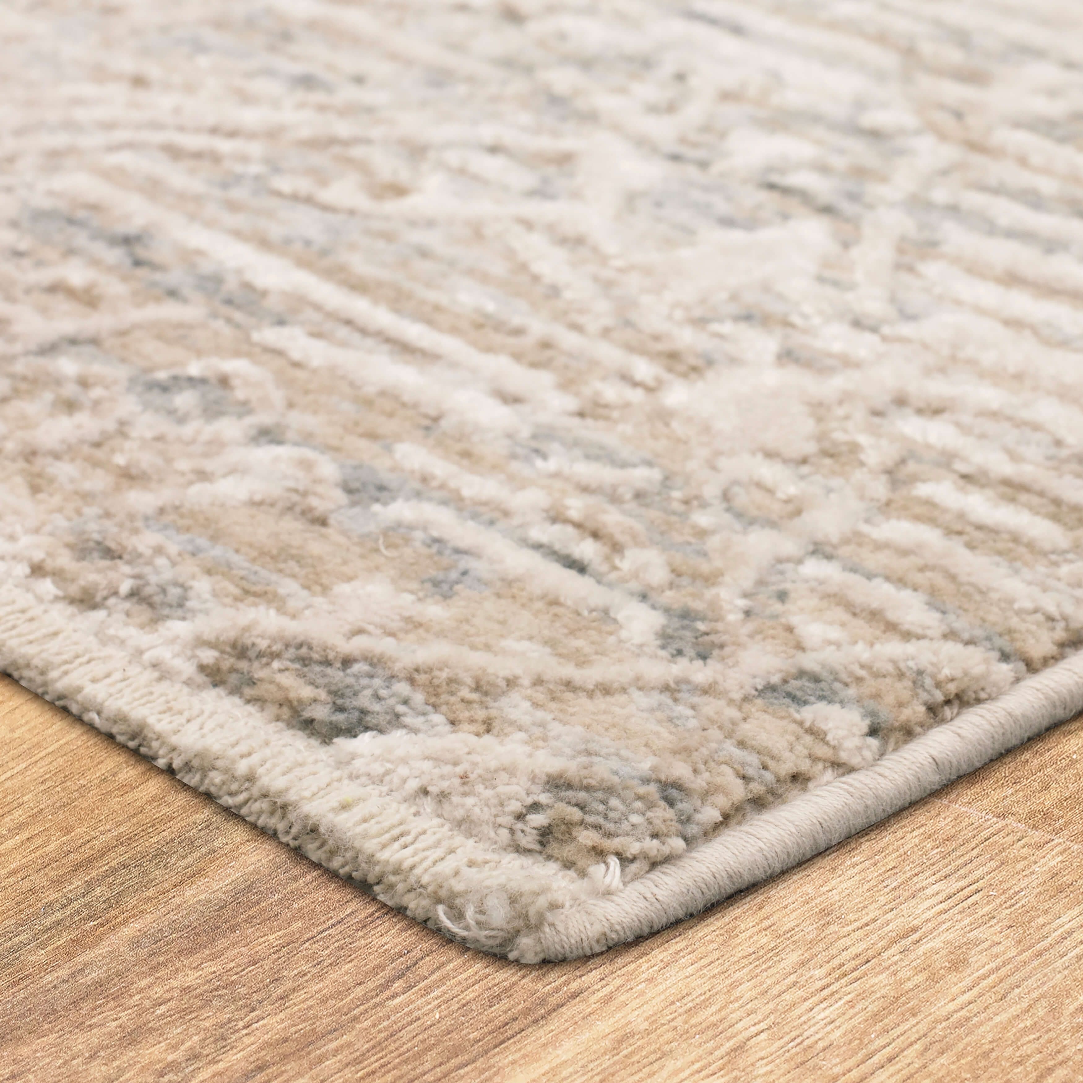 Karastan Hallway Runners Solitude Mandawa Cream Dark Grey 2'7