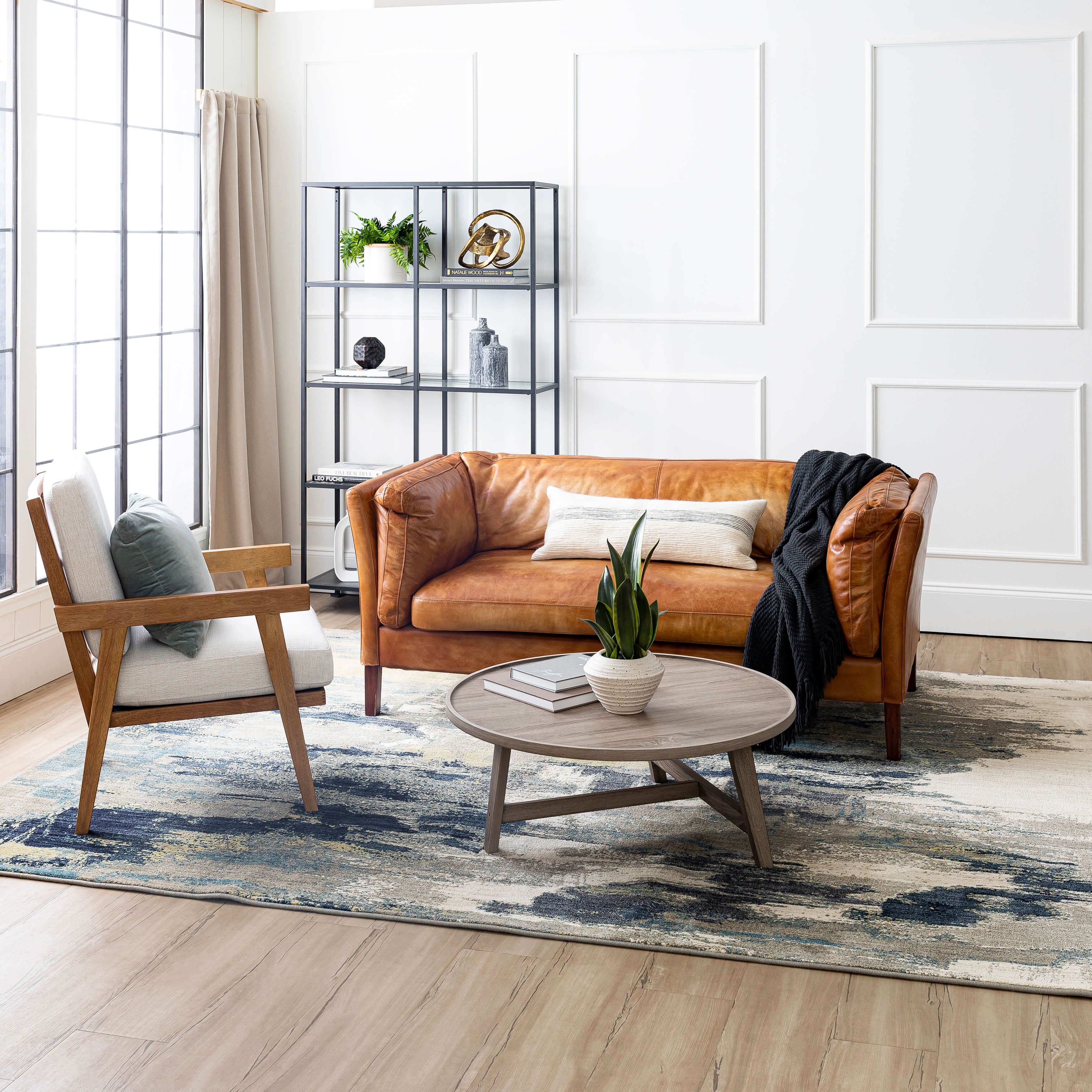 Karastan Area Rugs Elements Orphic Indigo 8' x 11' Rectangle Rug