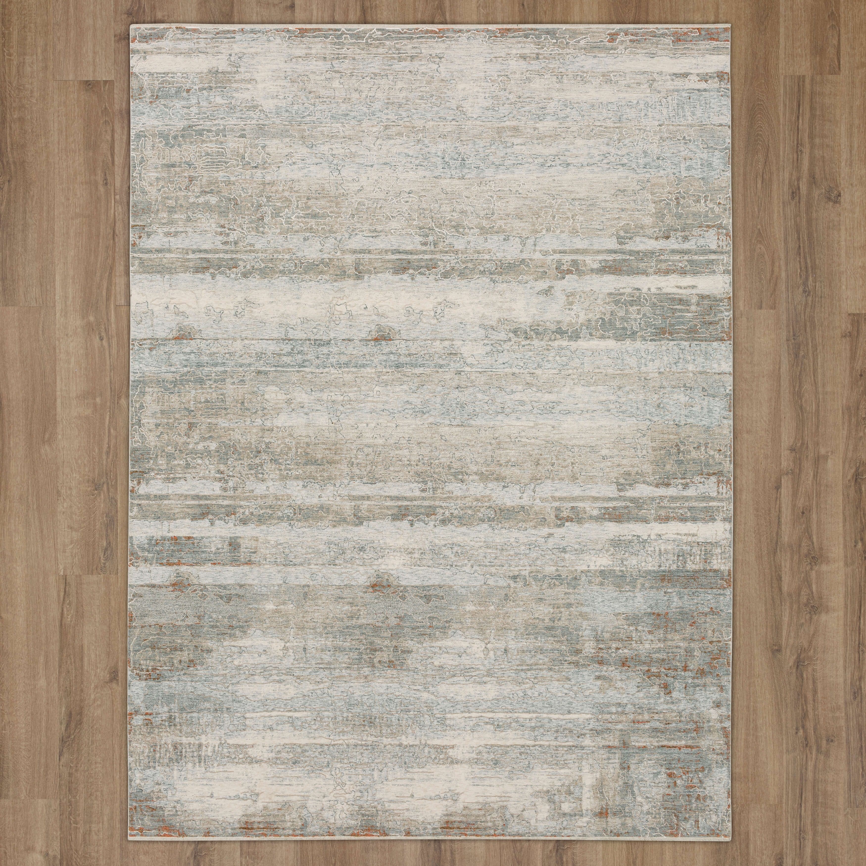 Karastan Area Rugs Solitude Silk Road Cream Dark Grey 6'7
