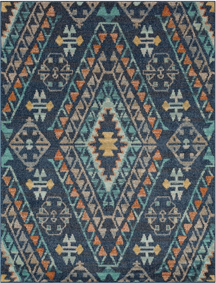 Mohawk Whimsy Firwood Blue 7'10" x 10' Rectangle Rug IE305 103 094120