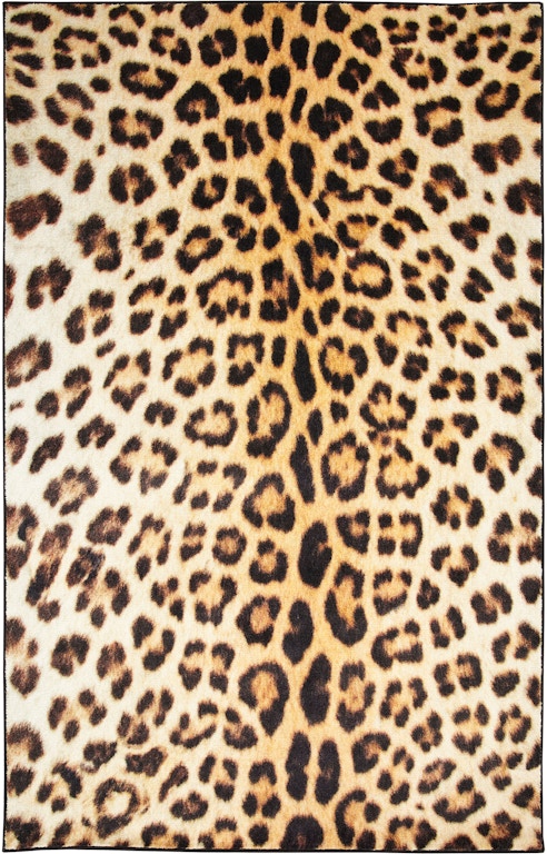 Mohawk Home Cheetah Spots Tan 5 ft. x 8 ft. Animal Print Area Rug